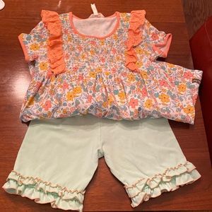 2 piece shorty & top Matilda Jane set
